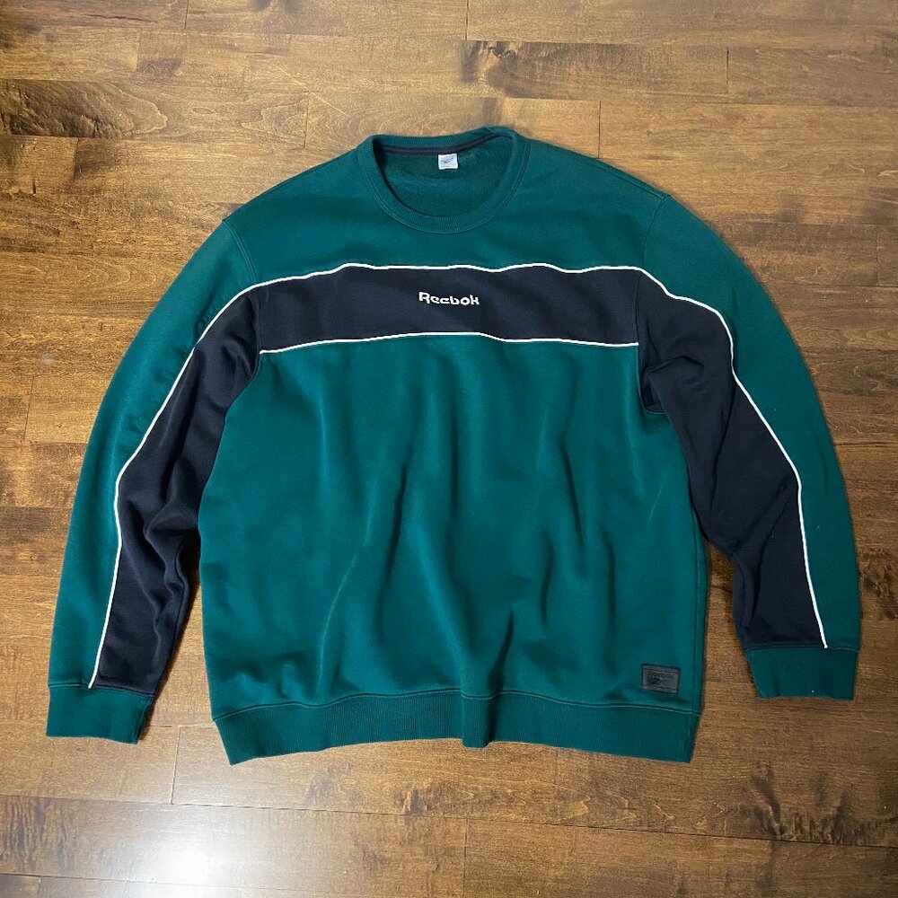 Reebok Striped Crewneck Sweatshirt